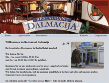Tablet Screenshot of dalmacija-grill.de